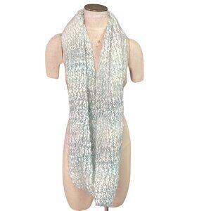 Nubby Knit Sequined Cozy Infinity Scarf in "Green Goddess"  115X